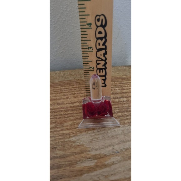 Vintage Lucite Pink Rose Ring Holder - Picture 5 of 5